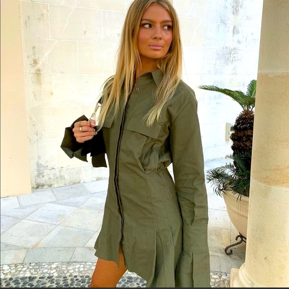 Lioness Dresses & Skirts - Lioness Cover Girl Mini Shirt Dress Princess Polly